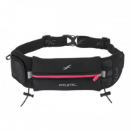 Беговая сумка на пояс FITLETIC Ultimate II черный/розовая молния